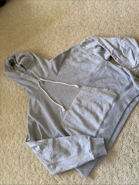 Heather grey hoodie and sweatpants